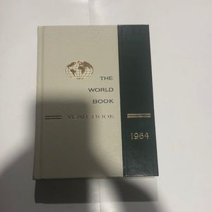 The World Book Year Book 1964 hardcover book